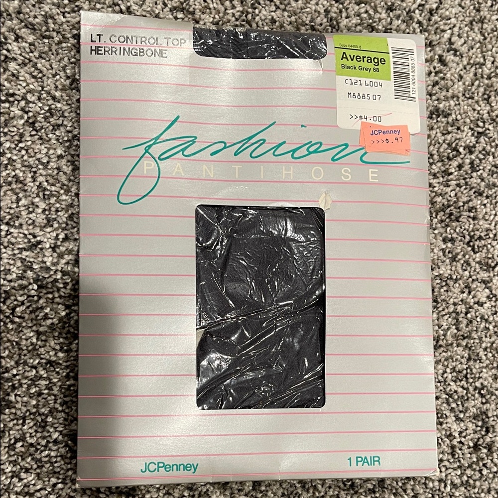 Vintage 80s JCPenney Black Pantyhose